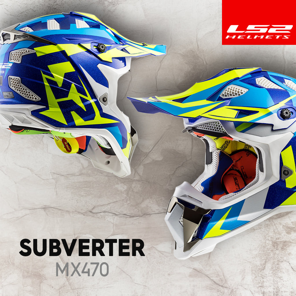 LS2 Motorcycle Racing Helmets Subverter MX470 Off Road Gear
