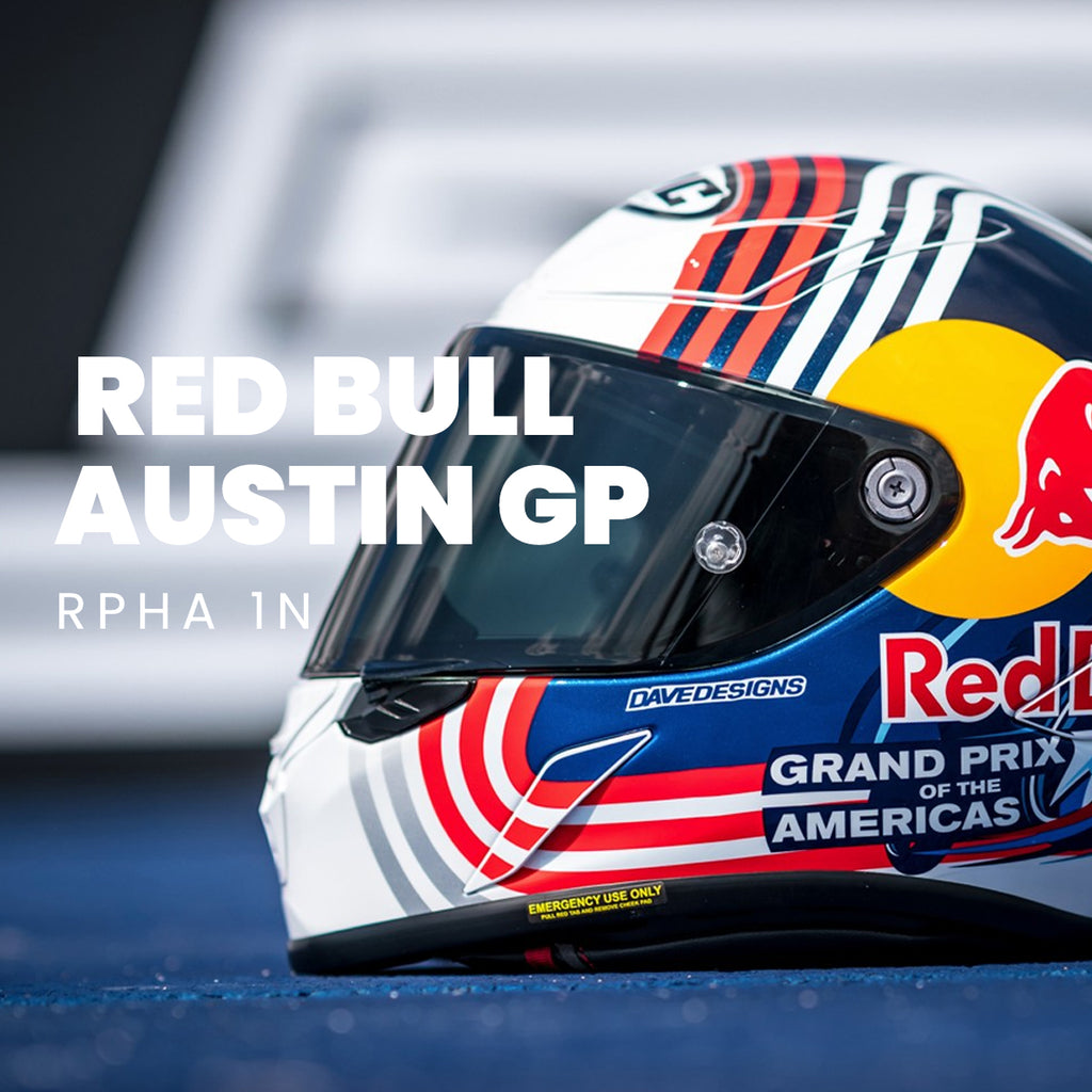 HJC RPHA 1N Red Bull Austin GP Sportsbike Racing Motorcycle