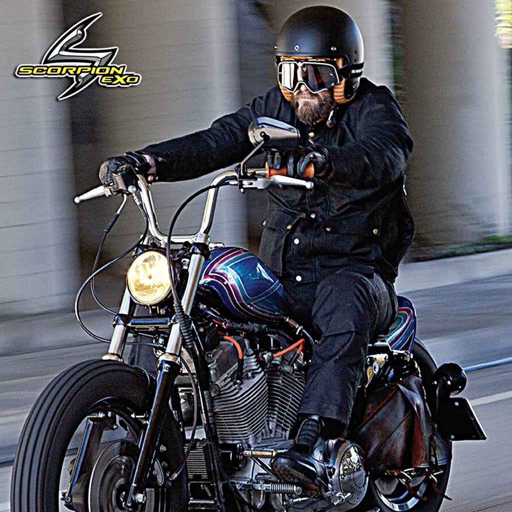 cruisers motorcycles helmet Classic Cruiser Open Face Gear Rider 218 certified and built with injection Lutcaut German Style Leather Motorcycle