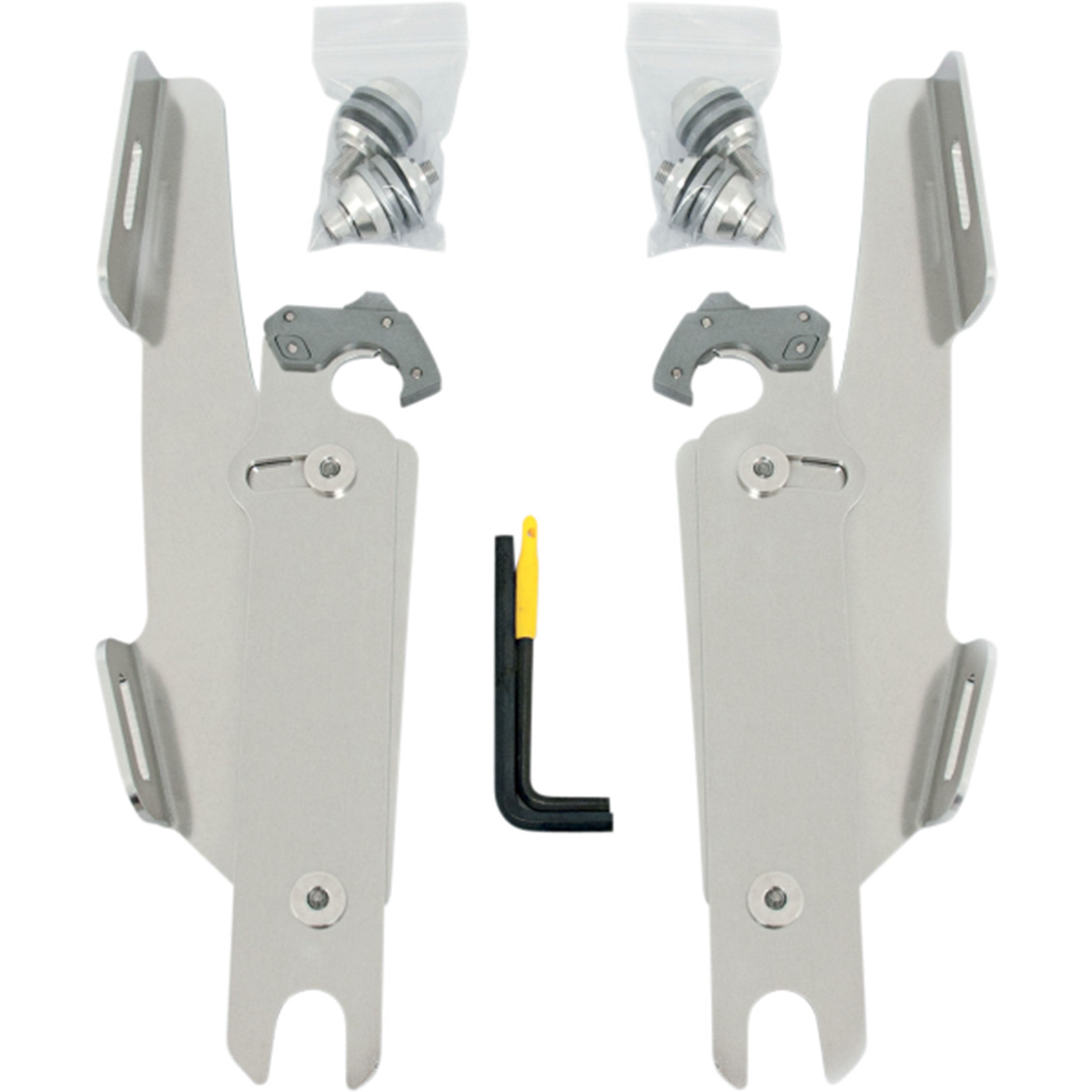 Memphis Shades Fats/Slim Windshield Trigger-Lock Complete Mount Kit Covered Forks Without Lightbar Motorcycle Accessories-2320 Memphis Shades Fats/Slim Windshield Trigger-Lock Complete Mount Kit Covered Forks Without Lightbar Motorcycle Accessories-2320