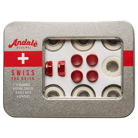 Andale 64 Pack Swiss Tin Box Skateboard Bearing Set (Brand New) Andale 64 Pack Swiss Tin Box Skateboard Bearing Set (Brand New)