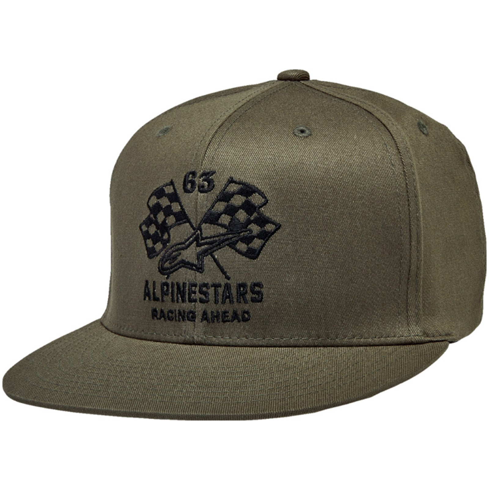 Alpinestars Double Check Flat Bill Men's Flexfit Hats-2501 Alpinestars Double Check Flat Bill Men's Flexfit Hats-2501