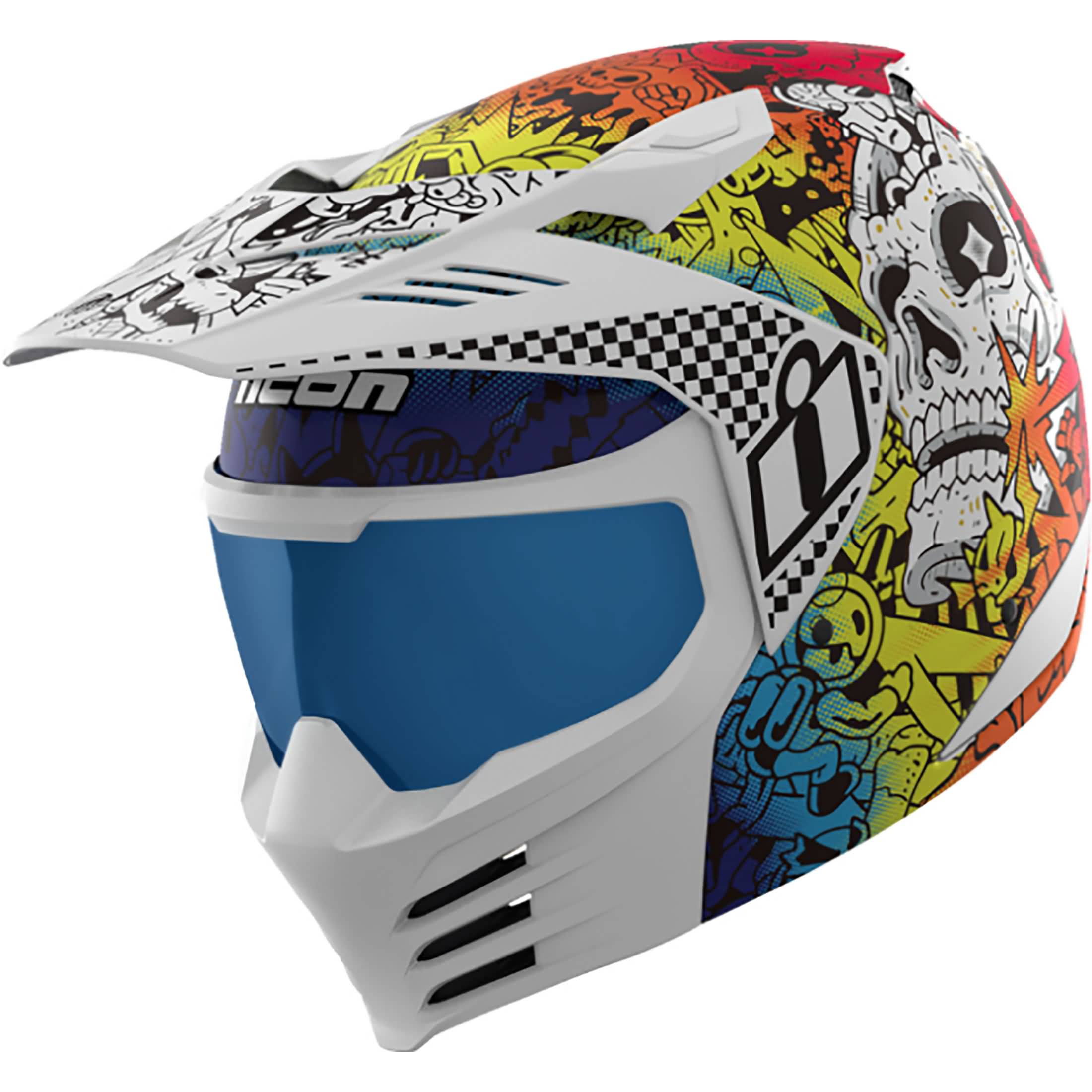 Icon Elsinore Doodle 3 Adult Off-Road Helmets-0104 Icon Elsinore Doodle 3 Adult Off-Road Helmets-0104