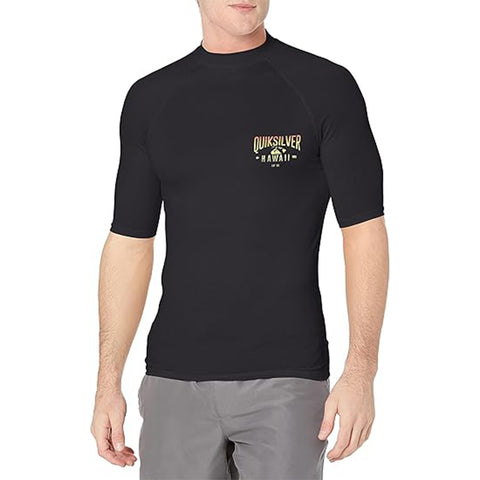 Quiksilver Standard KONA Way Men's Shorts-Sleeve Rashguard Suit (Brand New) Quiksilver Standard KONA Way Men's Shorts-Sleeve Rashguard Suit (Brand New)