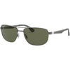 Matte Gunmetal / Green Matte Gunmetal / Green