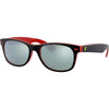 Matte Black On Red / Light Green / Silver Mirrored Matte Black On Red / Light Green / Silver Mirrored