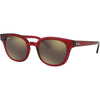 Transparent Red / Light Brown Mirror Gold Transparent Red / Light Brown Mirror Gold