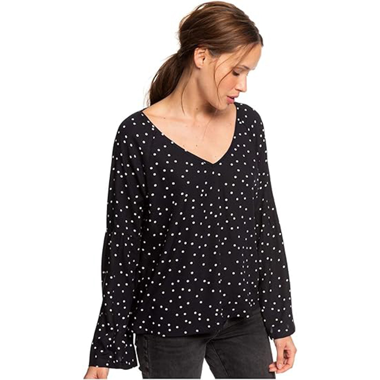 Roxy Tender Yellow Women's Long-Sleeve Shirts-ERJWT03352 Roxy Tender Yellow Women's Long-Sleeve Shirts-ERJWT03352
