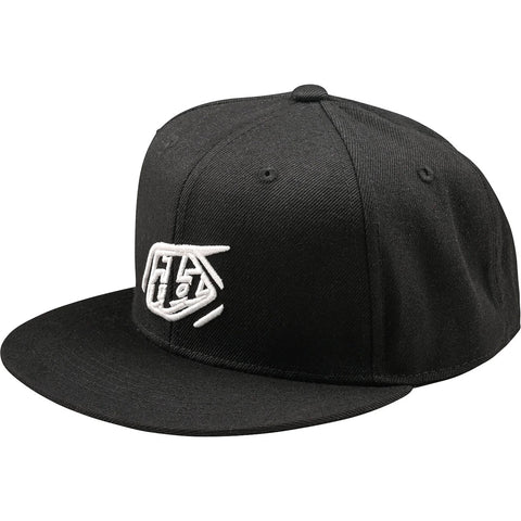 Troy Lee Designs Badge Flat Bill Men's Snapback Adjustable Hats Troy Lee Designs Badge Flat Bill Men's Snapback Adjustable Hats