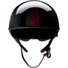 Z1R Vagrant Red Catrina Adult Cruiser Helmets-0103 Z1R Vagrant Red Catrina Adult Cruiser Helmets