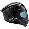 Alpinestars Supertech R10 Solid Adult Street Helmets-0101 Alpinestars Supertech R10 Solid Adult Street Helmets