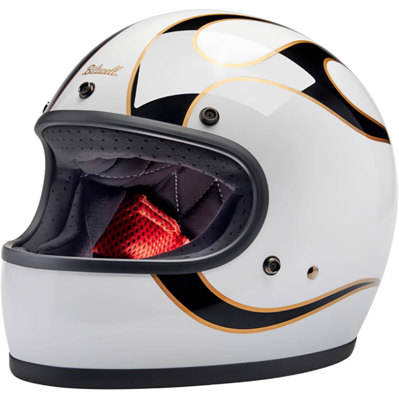 Biltwell Gringo Flames Adult Street Helmets-0101 Biltwell Gringo Flames Adult Street Helmets-0101