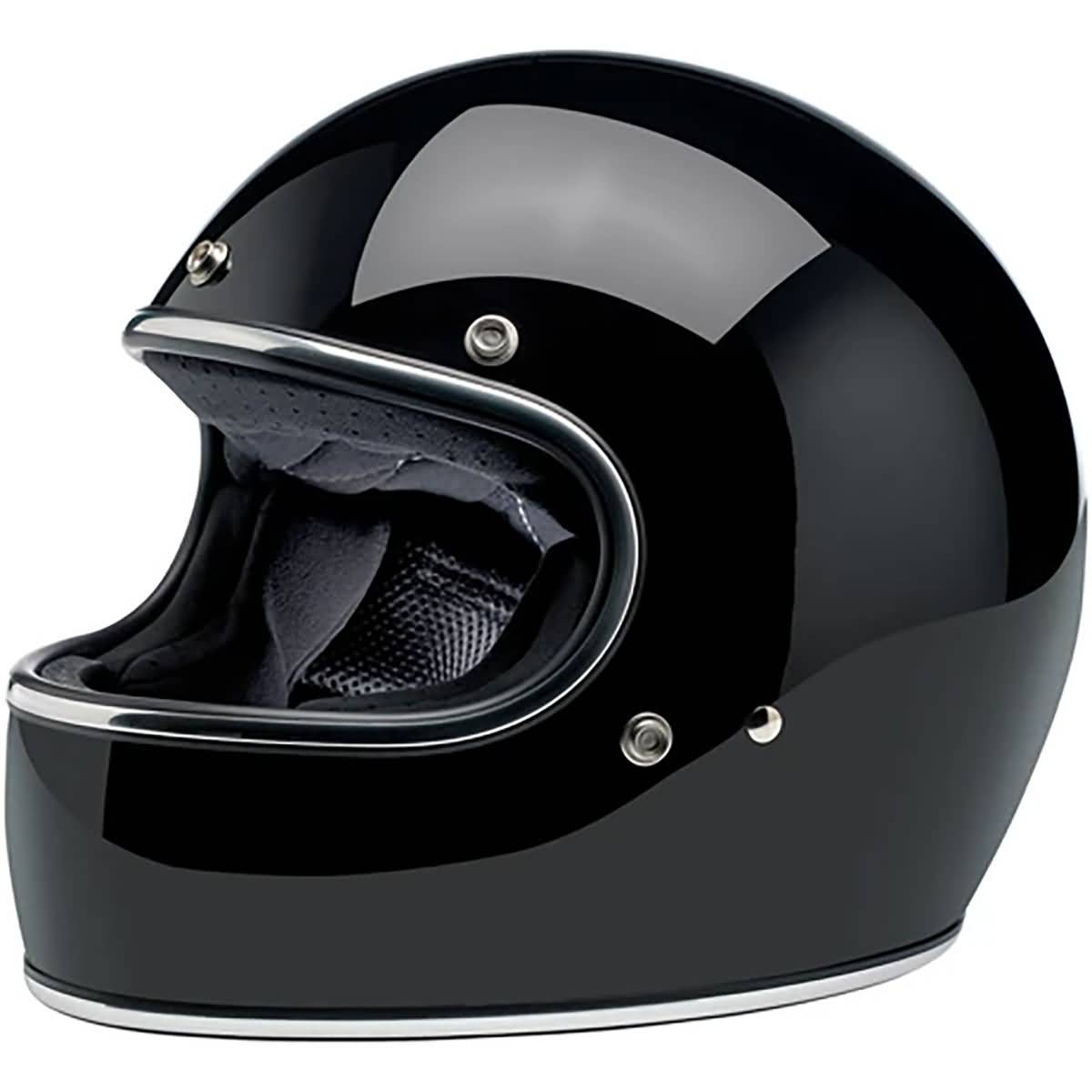 Biltwell Gringo ECE Gloss Adult Street Helmets-0101 Biltwell Gringo ECE Gloss Adult Street Helmets-0101
