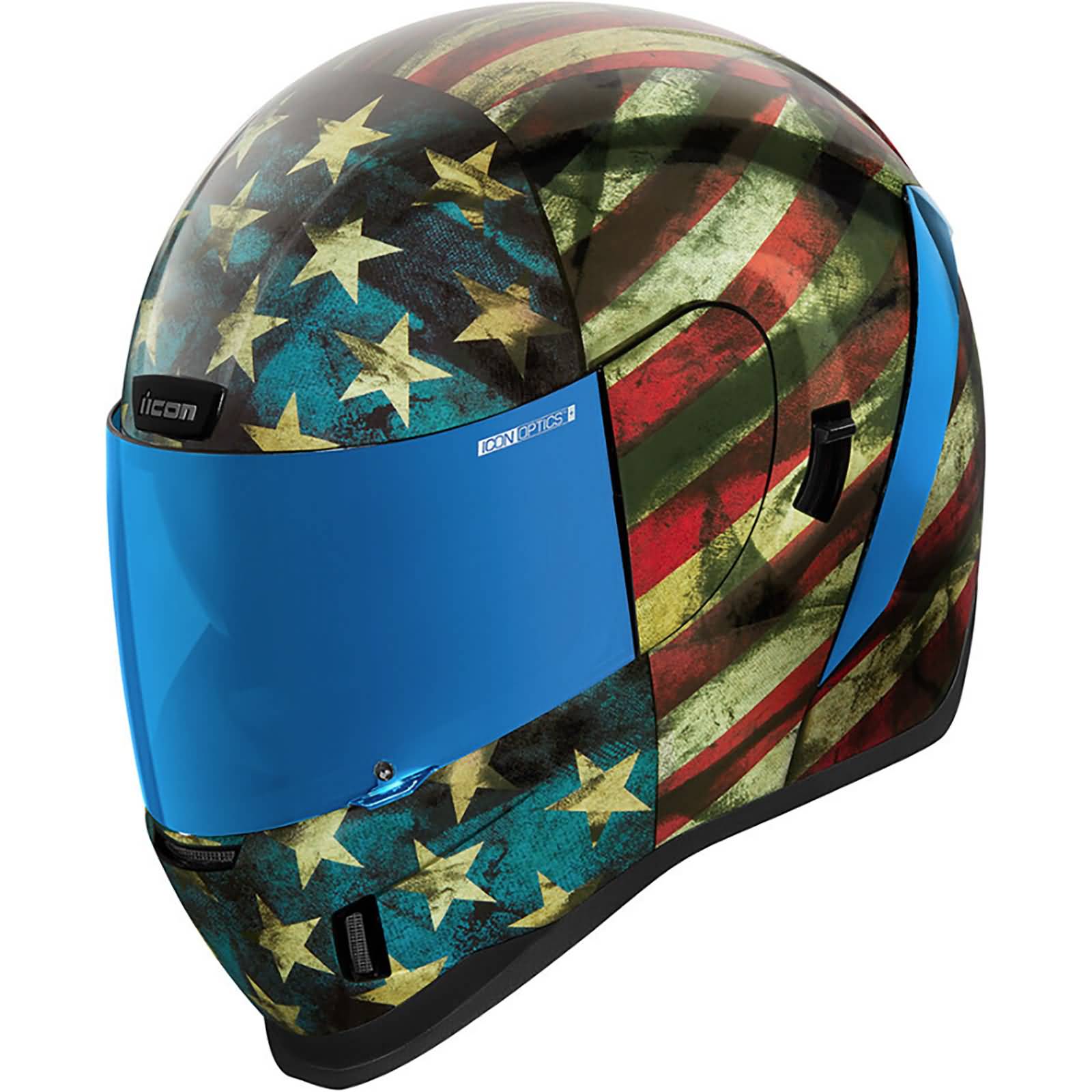 Icon Airform Old Glory Adult Street Helmets-0101 Icon Airform Old Glory Adult Street Helmets-0101