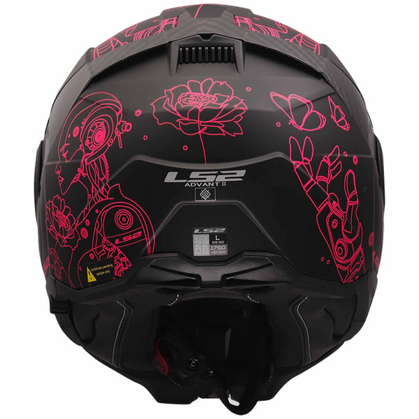 LS2 Advant II Sophia Helmet - Matte Black/Pink