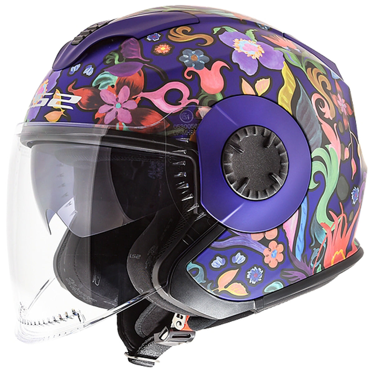 LS2 Verso Flora Brasil Open Face Women's Adult Cruiser Helmets-570 LS2 Verso Flora Brasil Open Face Women's Adult Cruiser Helmets-570