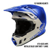 2 Units of Fly Racing Formula CC Centrum Adult Off-Road Helmets Metallic Blue / Light Grey Large Fly Racing Formula CC Centrum Adult Off-Road Helmets Club Buy