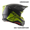 Alpinestars Supertech M8 Echo MIPS Adult Off-Road Helmets Black / Yellow Fluo Matte Glossy Alpinestars Supertech M8 Echo MIPS Adult Off-Road Helmets Club Buy