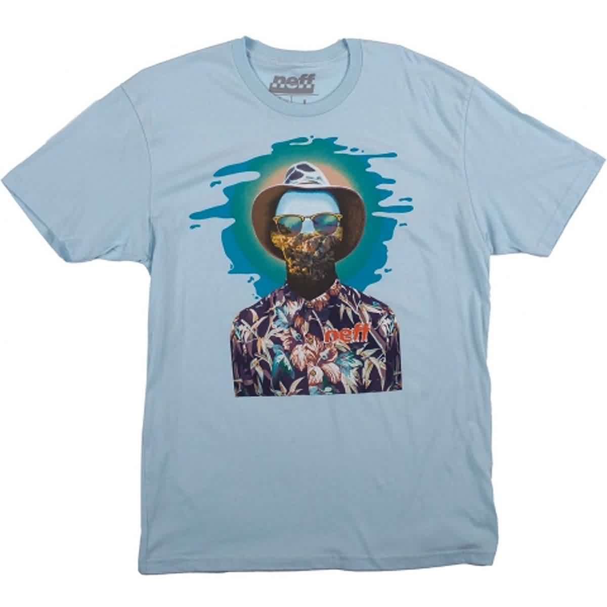 Neff The Dude Men's Short-Sleeve Shirts - Light Blue Neff The Dude Men's Short-Sleeve Shirts - Light Blue