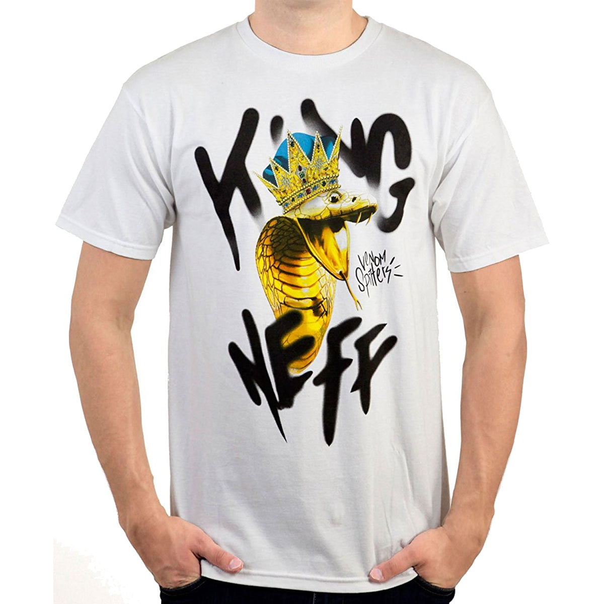 Neff Venom Men's Short-Sleeve Shirts - White Neff Venom Men's Short-Sleeve Shirts - White