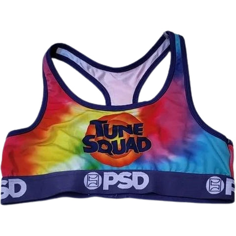 PSD Tie Dye Tune Squad Logo Sports Bra Women's Top Underwear (Refurbished, Without Tags) PSD Tie Dye Tune Squad Logo Sports Bra Women's Top Underwear (Refurbished, Without Tags)