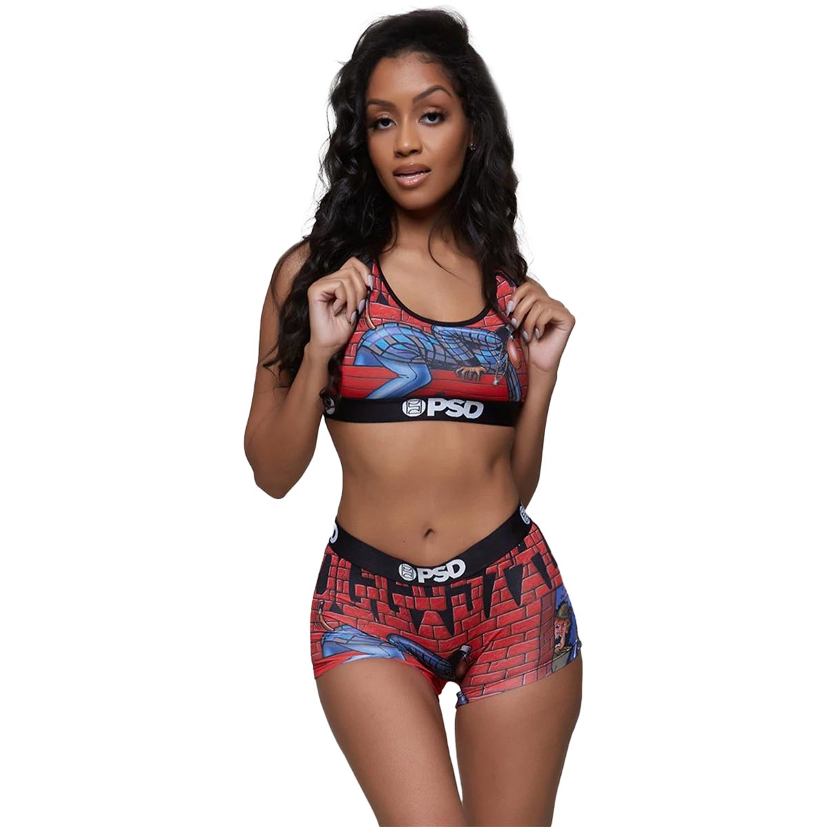 PSD Death Row Doggy Style Sports Bra Women's Top Underwear-1214T1038 PSD Death Row Doggy Style Sports Bra Women's Top Underwear-1214T1038