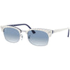Light Grey Wrinkled On Blue / Clear Gradient Light Grey Wrinkled On Blue / Clear Gradient