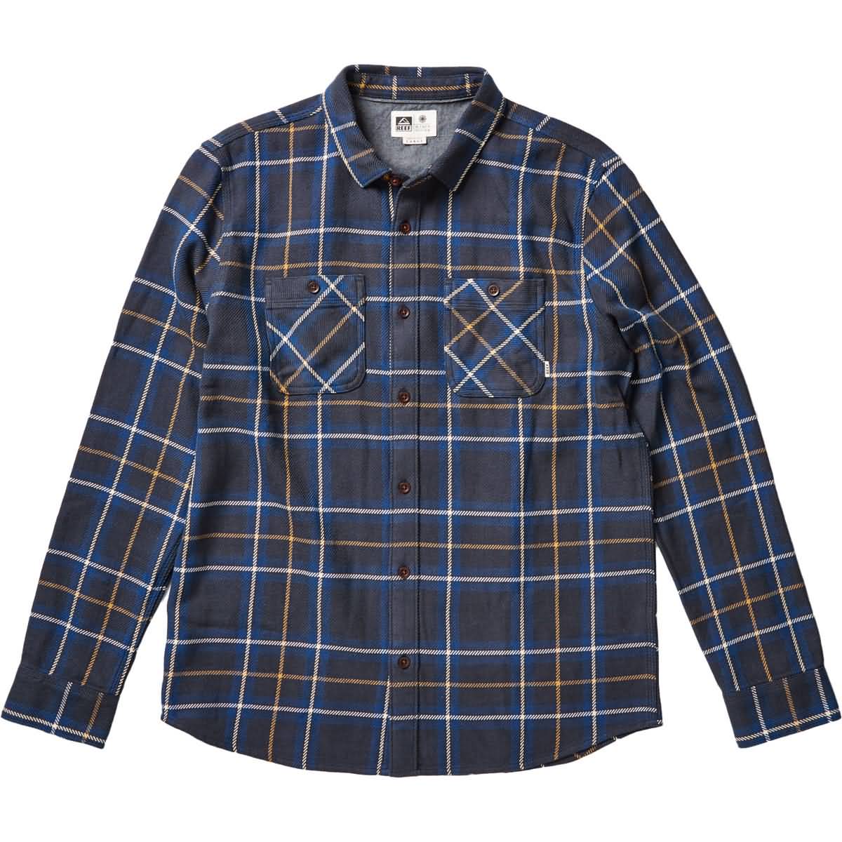 Reef Ice Dip Men's Button-Up Long Sleeve Shirts-RF0A2SQU Reef Ice Dip Men's Button-Up Long Sleeve Shirts-RF0A2SQU