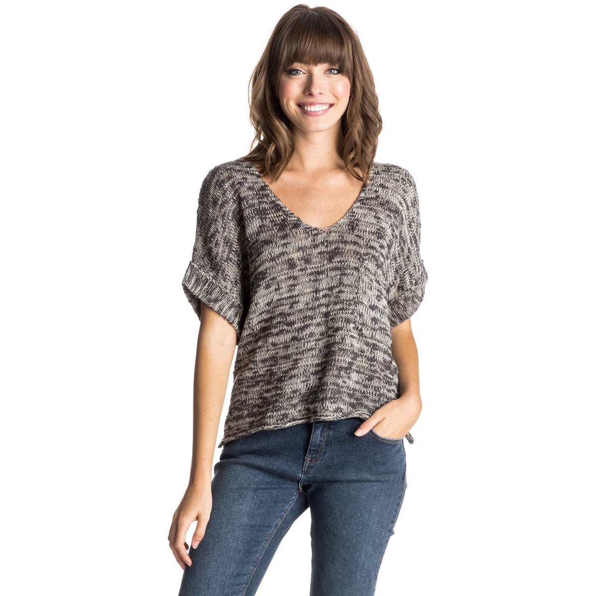 Roxy Lovely Cruise Cropped Women's Sweater Sweatshirts-ERJSW03084 Roxy Lovely Cruise Cropped Women's Sweater Sweatshirts-ERJSW03084