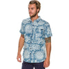 Rusty Delt Men's Button Up Short-Sleeve Shirts - Blue Acid Wash Rusty Delt Men's Button Up Short-Sleeve Shirts (Brand New)