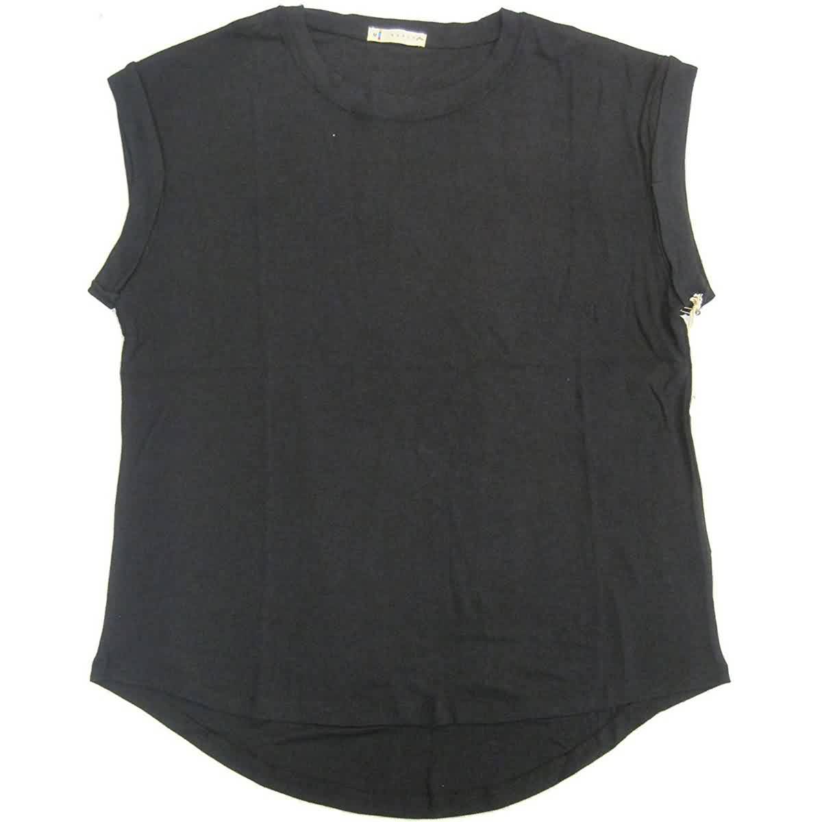 Rusty Blank Rib Rolled Women's Tank Shirts - Black Rusty Blank Rib Rolled Women's Tank Shirts - Black