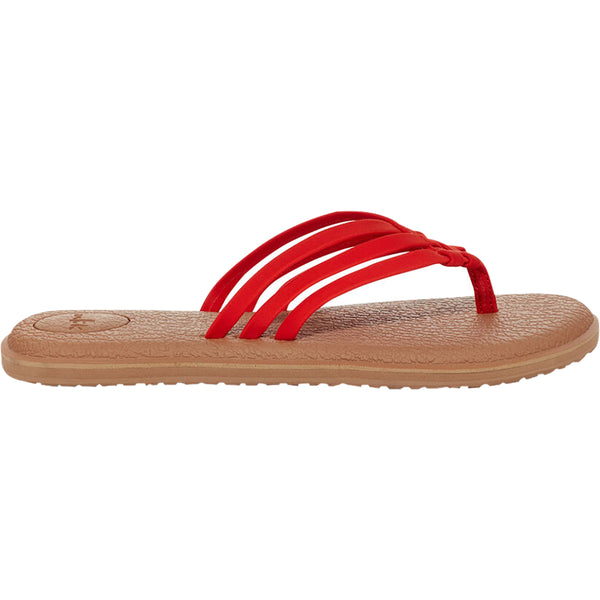 Trending Sanuk Flip Flops - Yoga Salty Womens Brown / Red