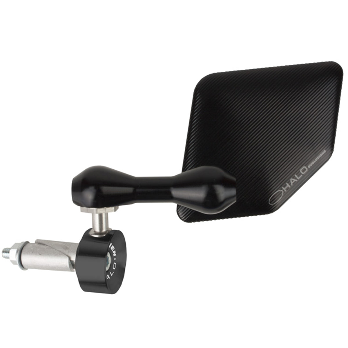 Driven Racing Halo Stainless Steel Bar End Mirror-0640 Driven Racing Halo Stainless Steel Bar End Mirror-0640