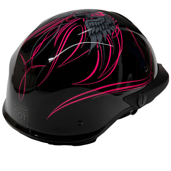 LS2 Rebellion Wheels & Wings Helmet Gloss Black / Small