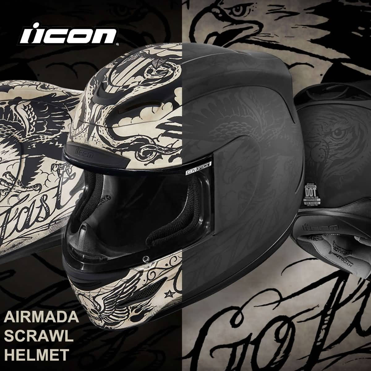 Lookbook tagged "Icon Airmada Scrawl Helmet review" Haustrom.com | Shop Action Sports Lookbook tagged "Icon Airmada Scrawl Helmet review" Haustrom.com | Shop Action Sports