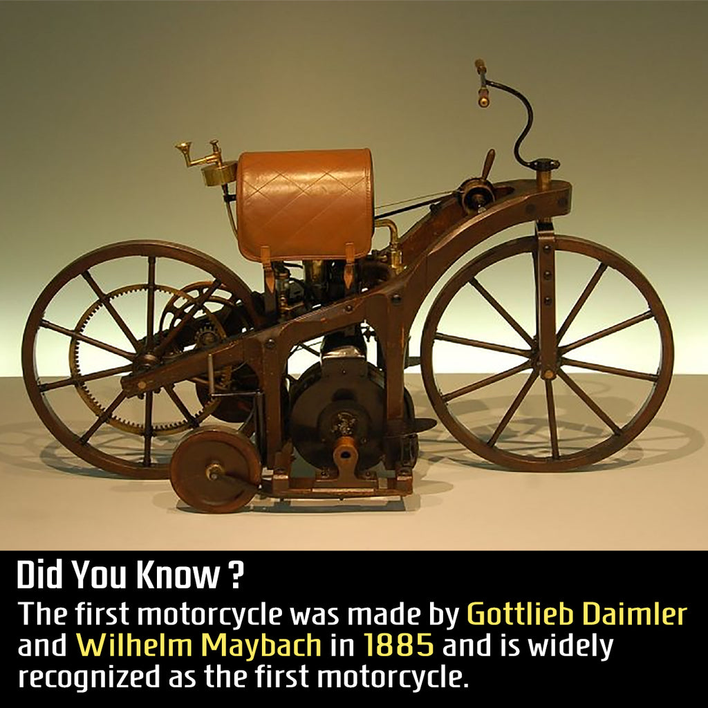 The First Motorcycle found in by Gottlieb Daimler and Wilhelm ...
