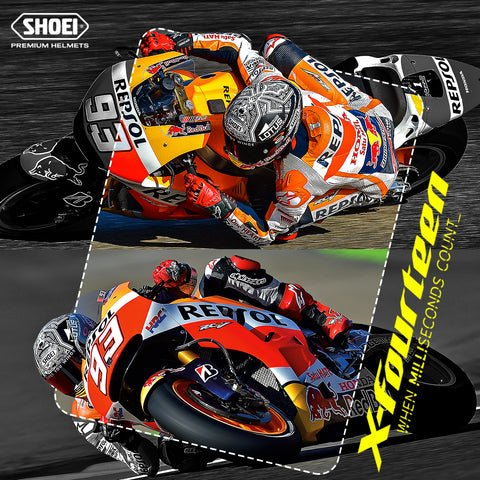 Shoei Motorcycle Helmets 2021 | Introducing the X-Fourteen Marc Marquez Collection