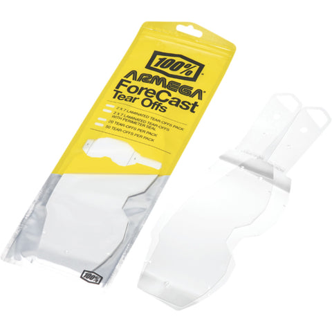 100% Armega Forecast Standard Tear-Off Goggle Accessories