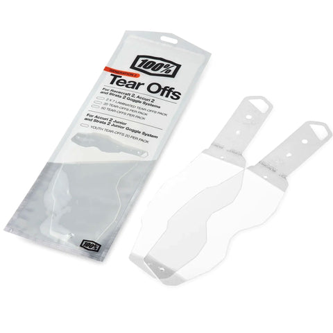 100% Laminated Tear-Off Goggles Accessories