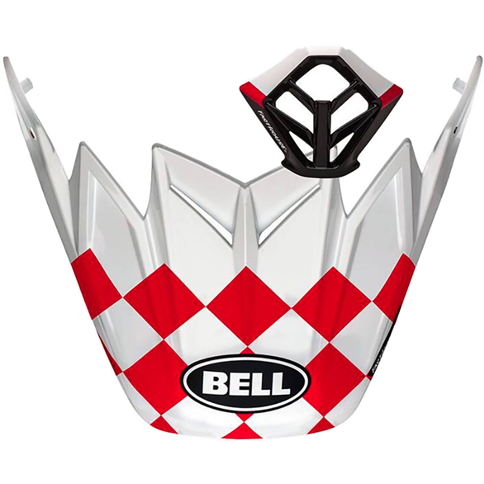 Bell Moto-9 Fasthouse Checkers Visor/Mouthpiece Kit Helmet Accessories-7112551