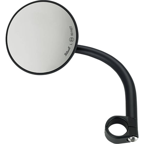 Biltwell Utility Round Side View Mirror w/Clamp-On Mount 1 Motorcycle Accessories
