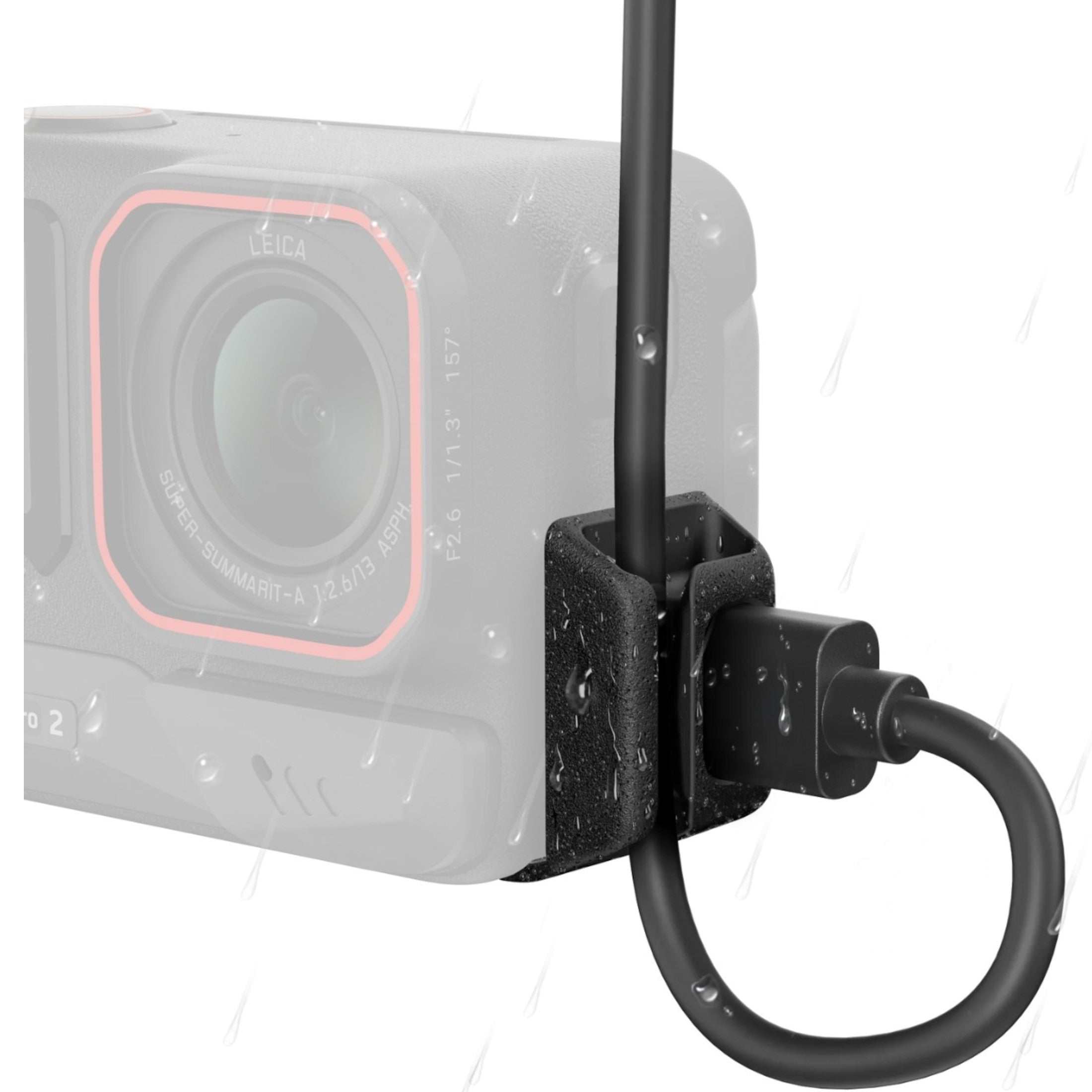 Insta360 Ace Pro 2 All-Weather USB Charging Cover Camera Accessories - Black