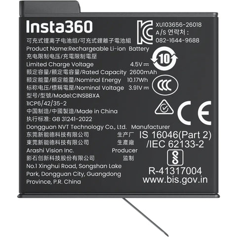 Insta360 X6 Xtreme Battery Camera Accessories