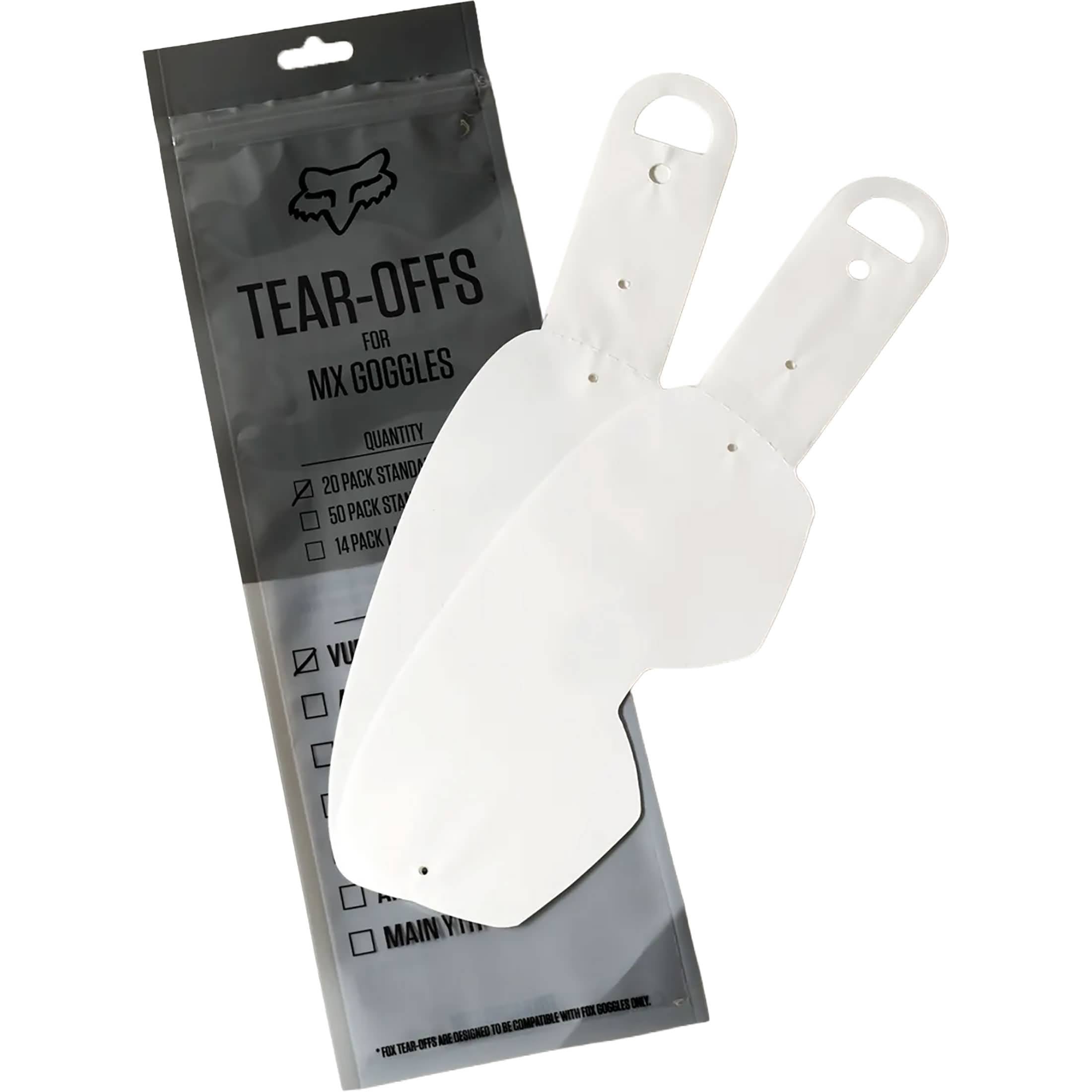 Fox Racing Airspace & Main VLS Laminated 20 Pack Tear-Offs Goggles Accessories-25367