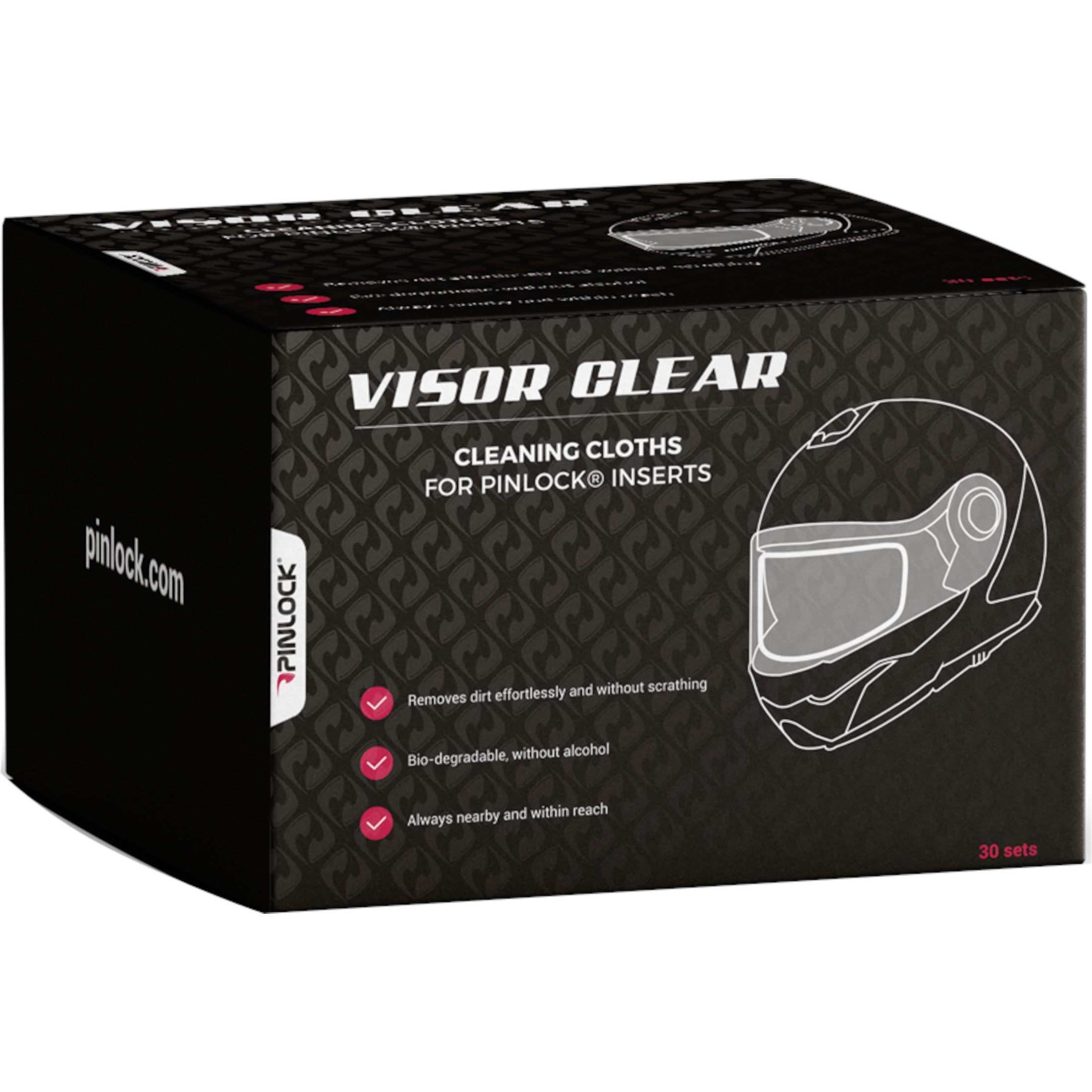 Pinlock Visor Cleaning Wipes Helmet Accessories - Clear