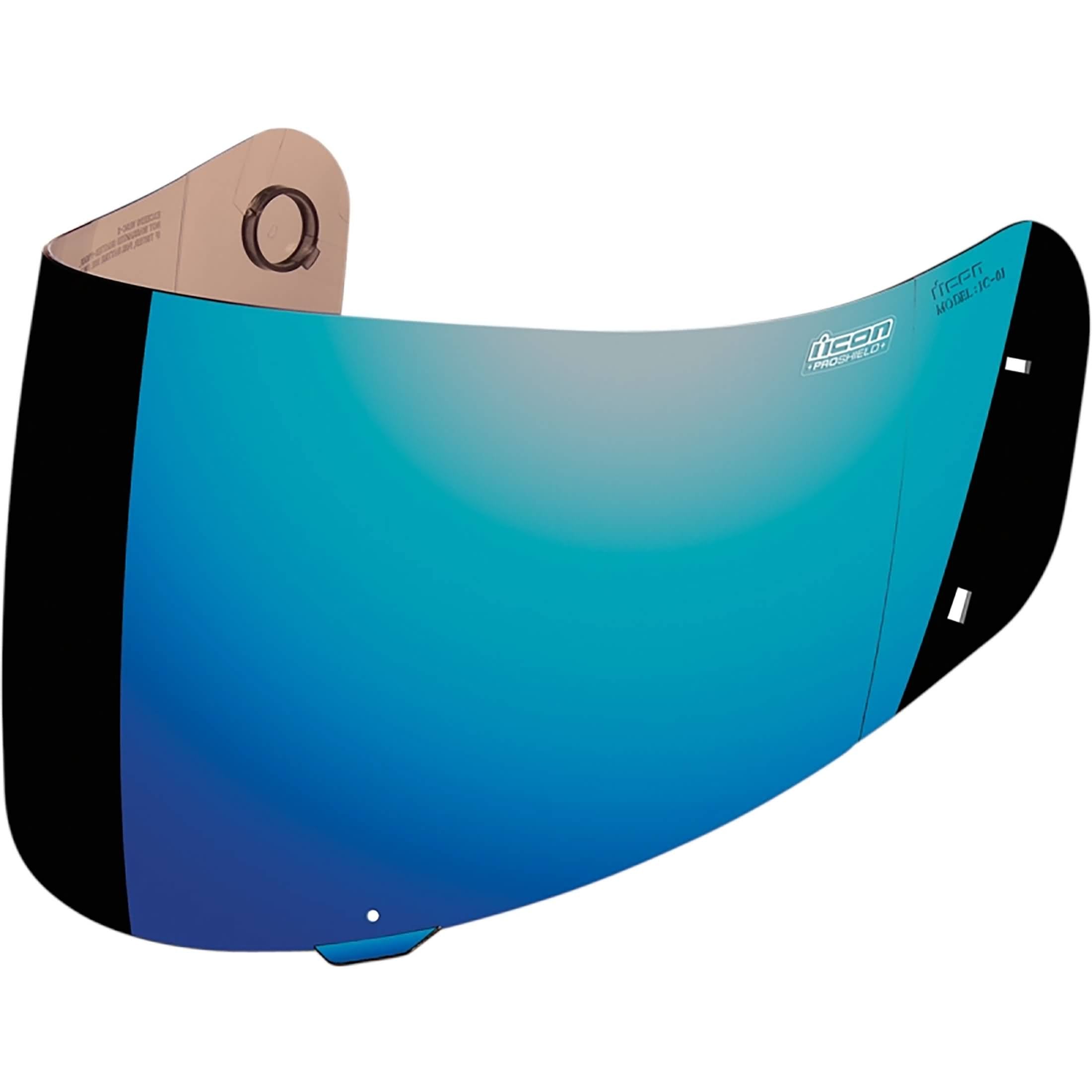 Icon Proshield IC-01 Fog-Free Face Shield Helmet Accessories - Blue