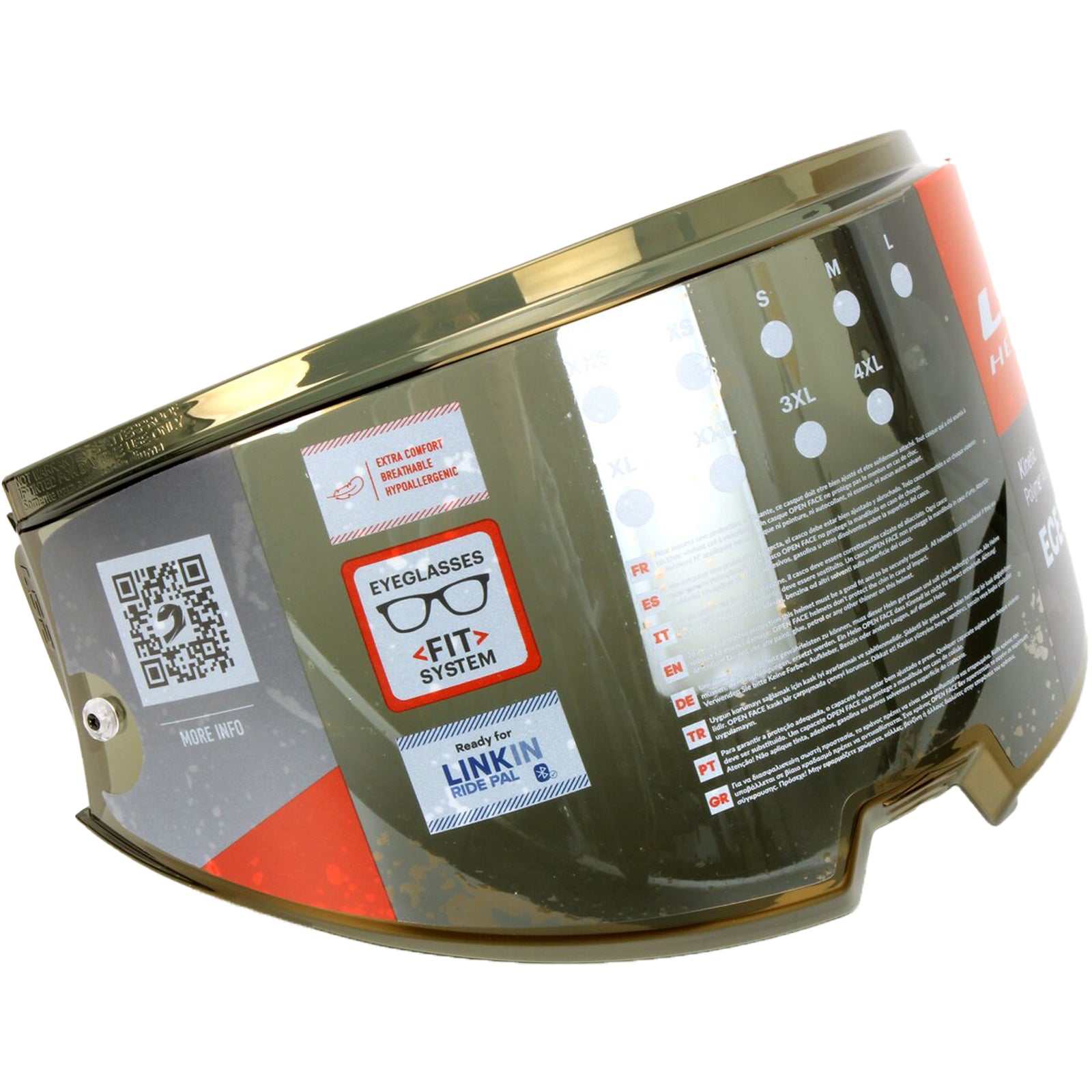 helmet parts ls2 LS2 Advant Pinlock Ready Outer Face Shield Helmet Accessories