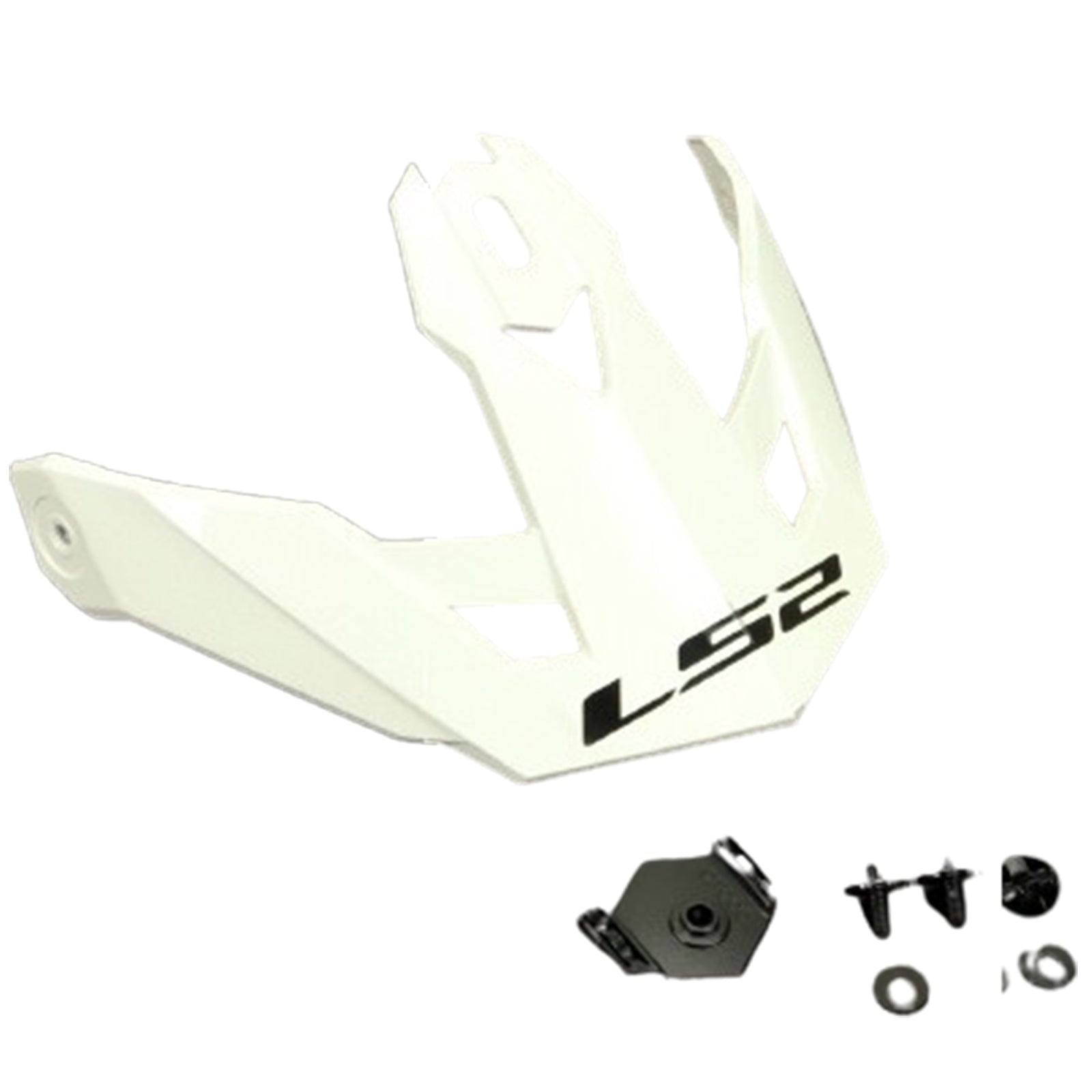 LS2 Drifter Solid White Peak