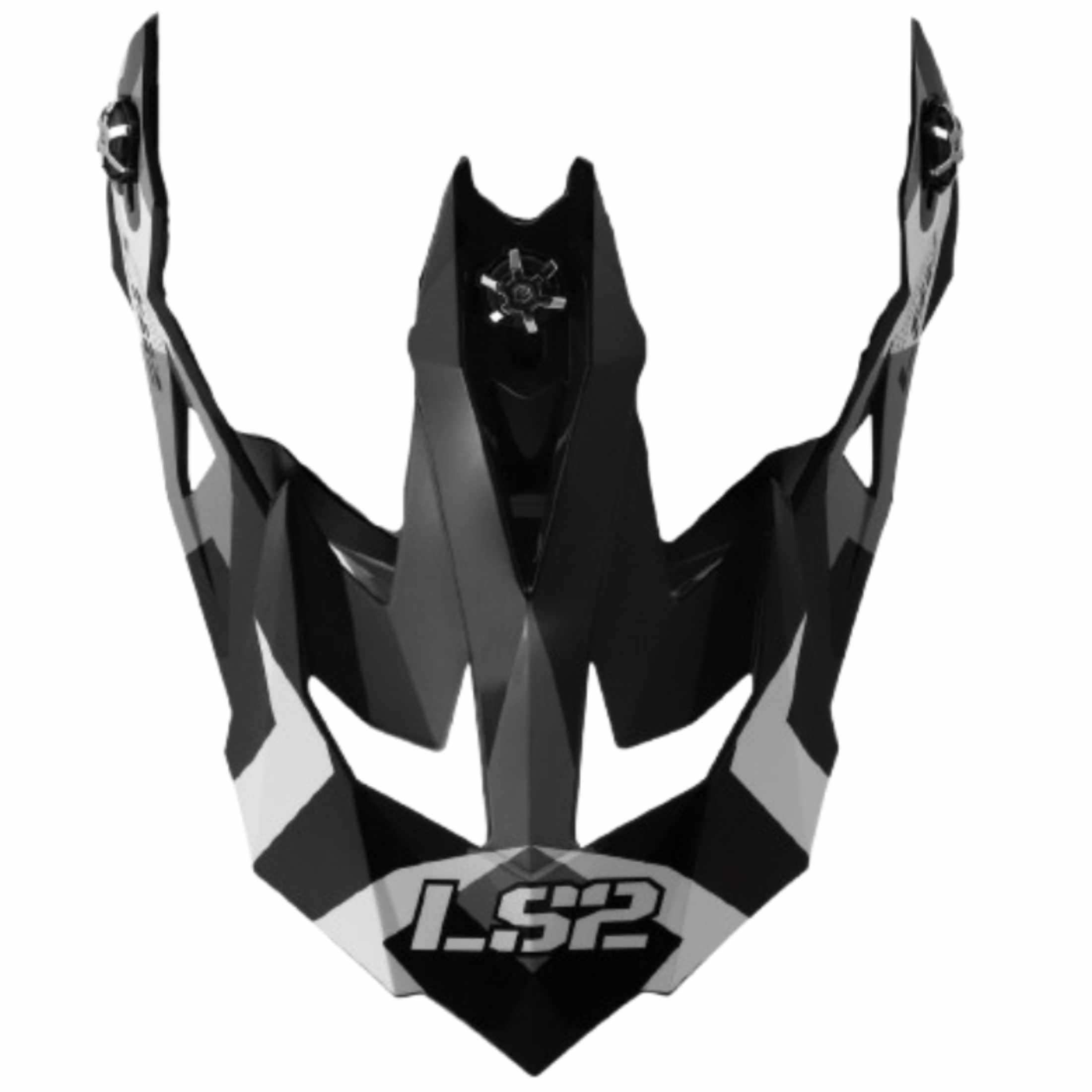 LS2 Subverter EVO Vector Peak Helmet Accessories - Gloss Black / Gray / White