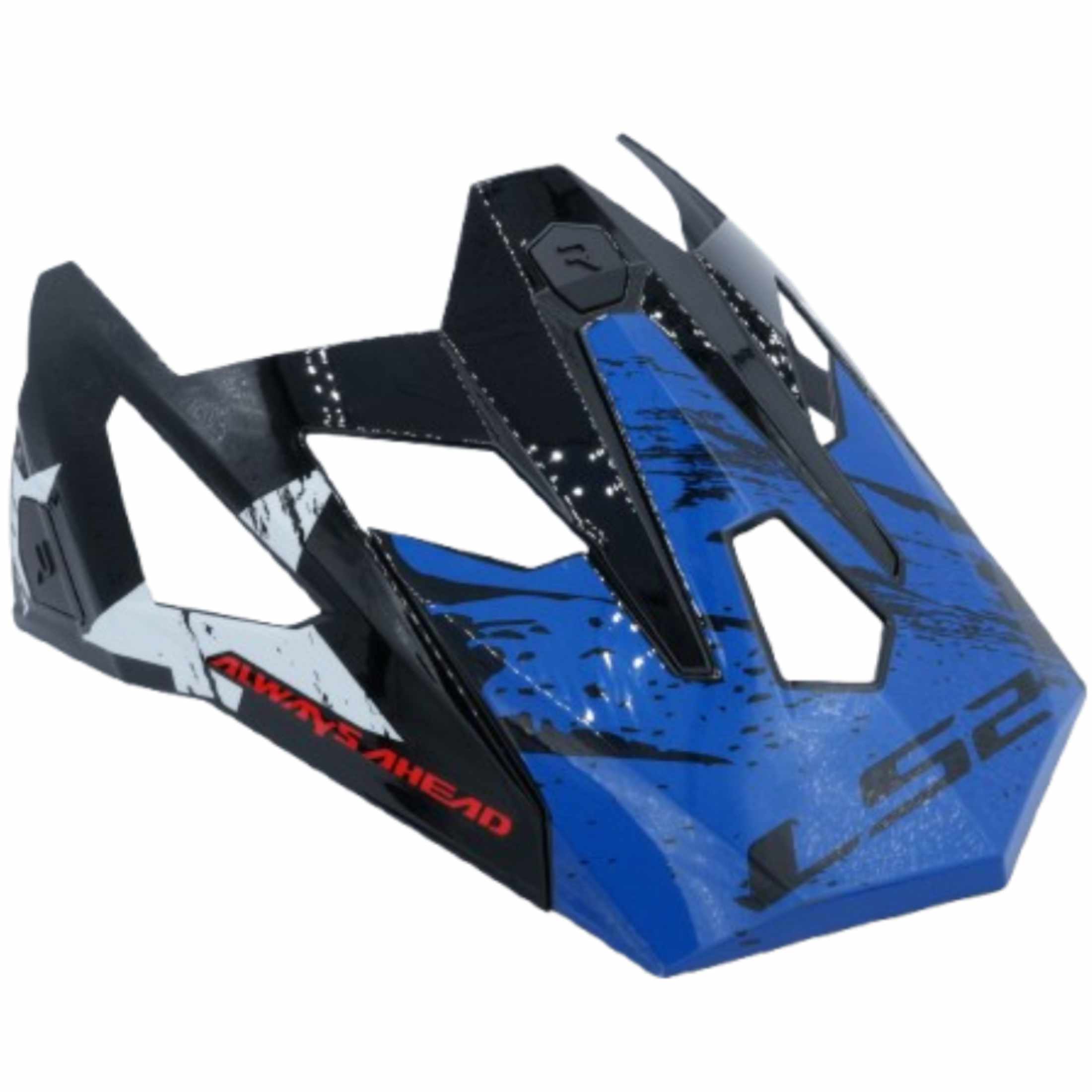 LS2 X Force USA Peak Helmet Accessories - Red / White / Blue